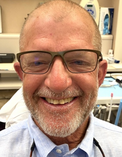 Woman with discolored dental bonding and imperfect smile